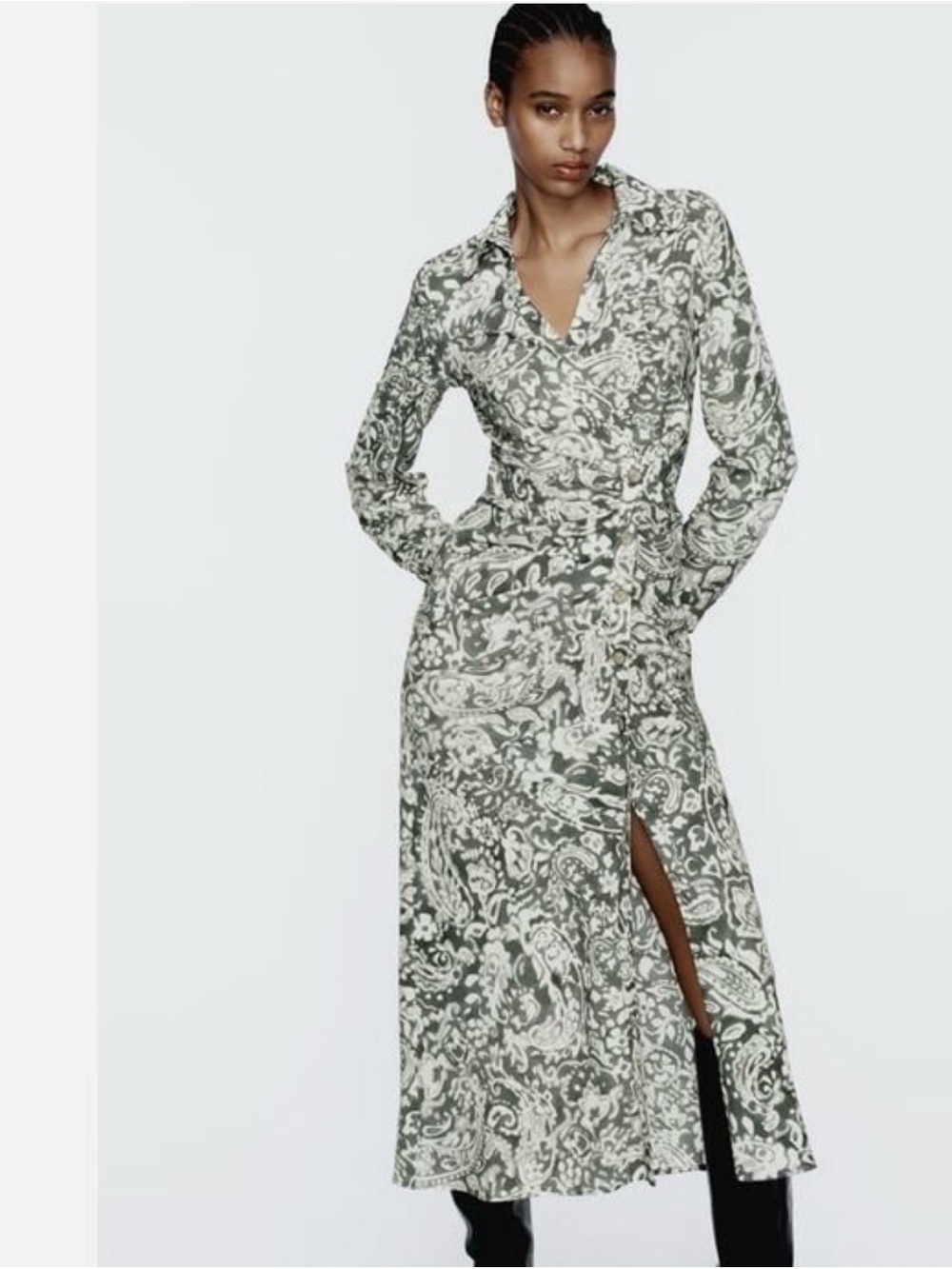 Zara Women’s Long Sleeve Midi Dress